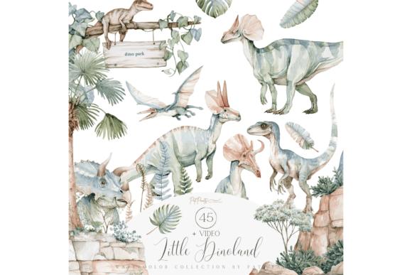 Download Cute Dinosaur Clipart Bundle - Dinosaur clipart Collection